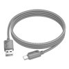 Kabel USB A do USB C Hoco 3A 1 m X113 szary